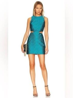 Amanda Uprichard Chantria Cutout Jacquard Mini Dress - Small - Like New